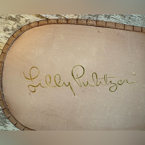 Preloved Lilly Pulitzer Coral Pink Women's McKim Patent Leather Sandals Size 8.5 - Picture 5 of 8